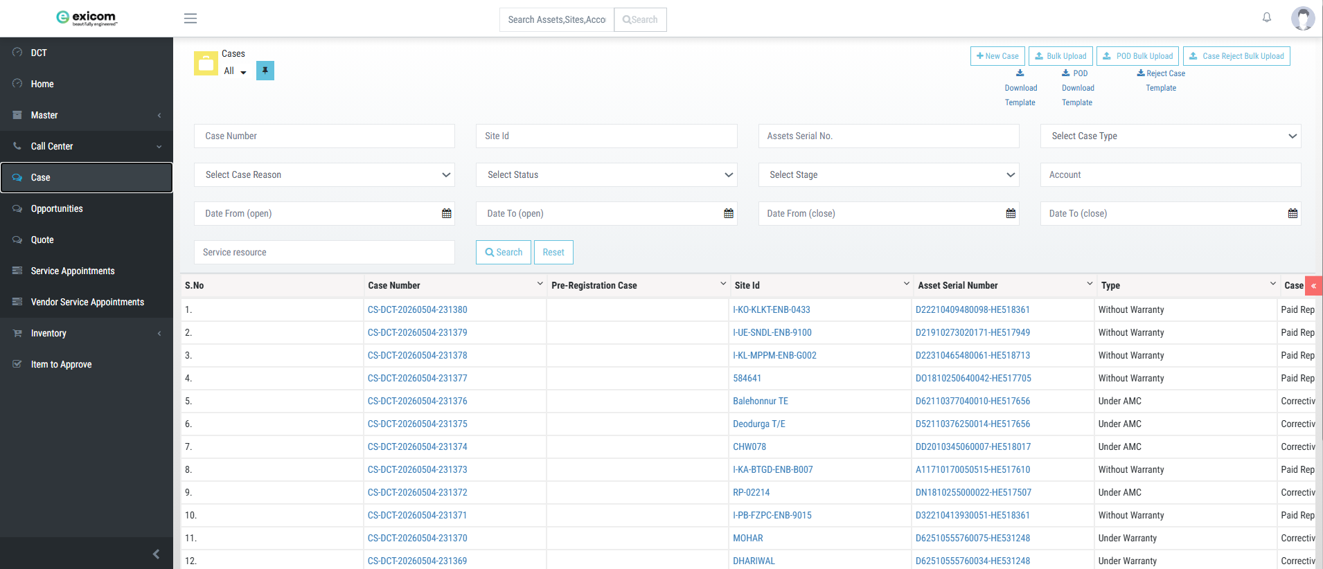 DCT Case Management