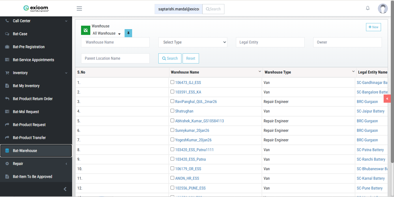 ESS Product Transfer